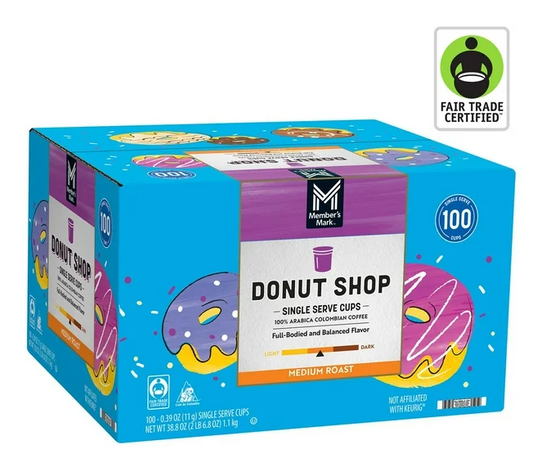 Member’s Mark Donut Shop Medium Roast Coffee Pods, 100 ct.