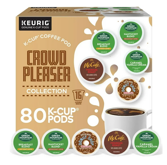 Crowd Pleaser Variety Pack, Single Serve Pods, 80 ct.