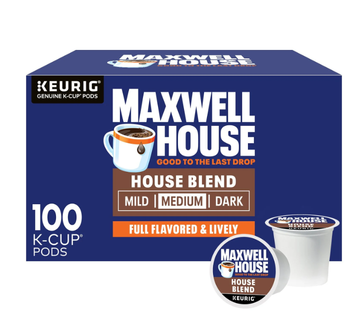 Maxwell House House Blend Medium K-Cup Coffee Pods 100 ct.