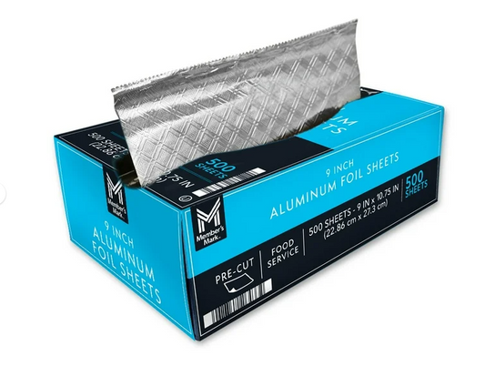 Member's Mark Foil Sheets, 9" x 10.75" (500 ct.)