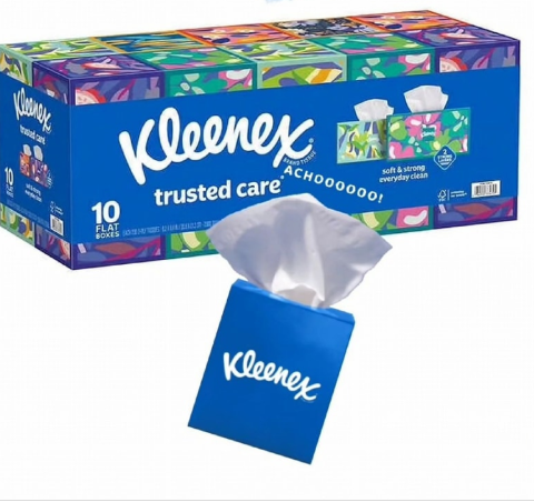 Kleenex Trusted Care Facial Tissue, 2-Ply, 230-count, 10-pack