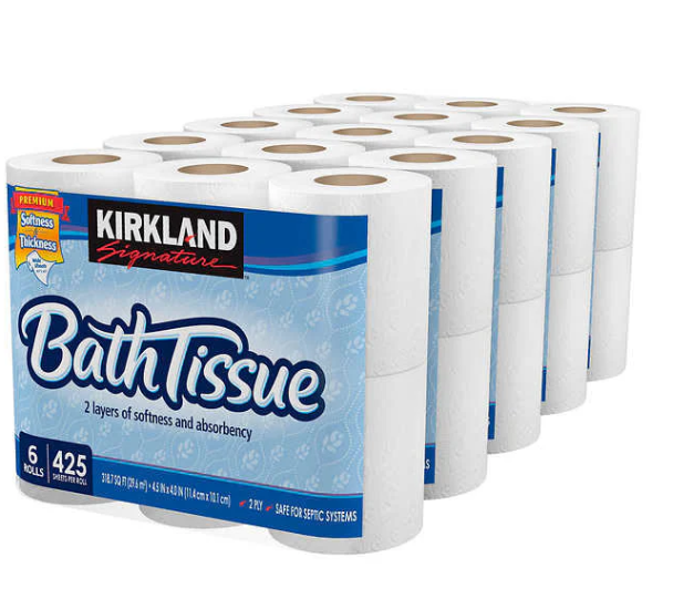 Kirkland Signature Bath Tissue, 2-Ply, 380 Sheets, 30 Rolls